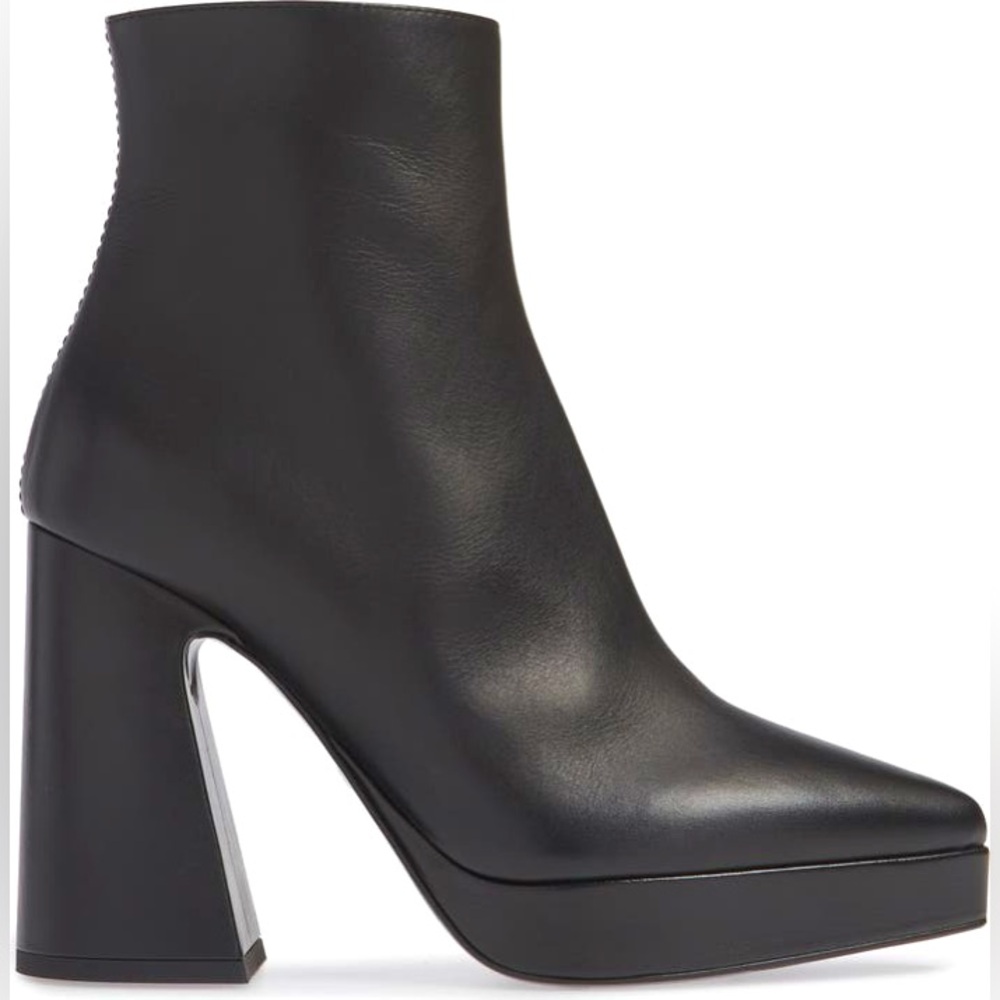 Proenza Schouler $1,055 Ave Chunky Heel Platform Pointed Toe Booties 38.5